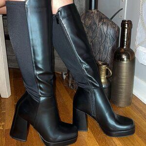 Stretch Back Panel Boots